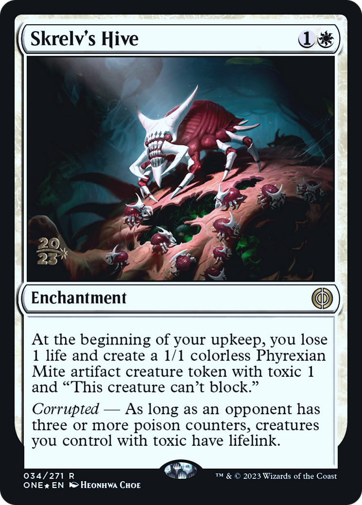 Skrelv's Hive (PRE-34S) - Phyrexia: All Will Be One Promos Foil