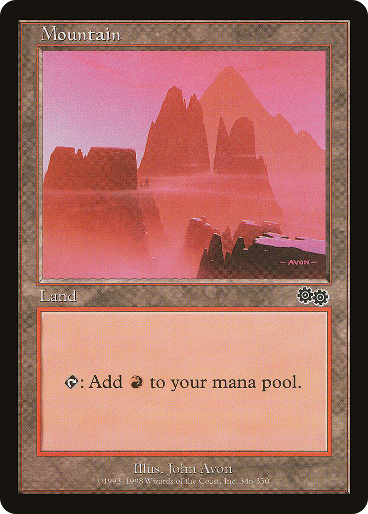 Mountain (346) (USG-346) - Urza's Saga