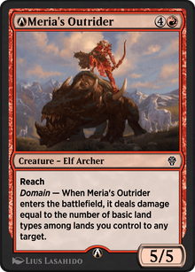 A-Meria's Outrider (DMU-A-138) - Dominaria United