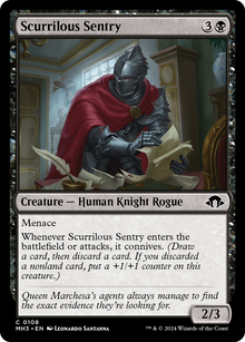 Scurrilous Sentry⁣ - Modern Horizons 3⁣ (Common)⁣ [108]