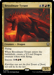 Broodmate Tyrant⁣ - Commander: Modern Horizons 3⁣ (Rare)⁣ [123]
