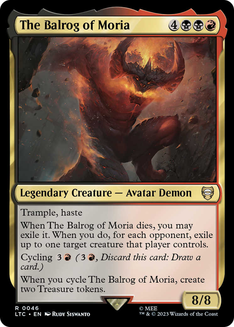 The Balrog of Moria⁣ - Commander: The Lord of the Rings: Tales of Middle-earth⁣ (Rare)⁣ [46]