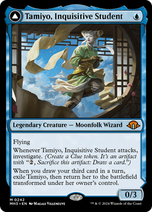 Tamiyo, Inquisitive Student // Tamiyo, Seasoned Scholar⁣ - Modern Horizons 3⁣ (Mythic)⁣ [242]