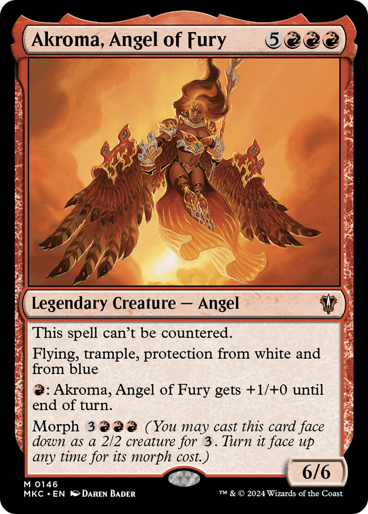 Akroma, Angel of Fury⁣ - Commander: Murders at Karlov Manor⁣ (Mythic)⁣ [146]