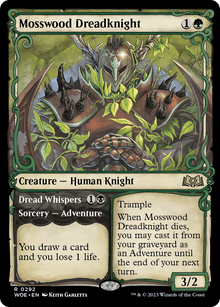 Mosswood Dreadknight (Showcase) (WOE-292) - Wilds of Eldraine: (Showcase) Foil