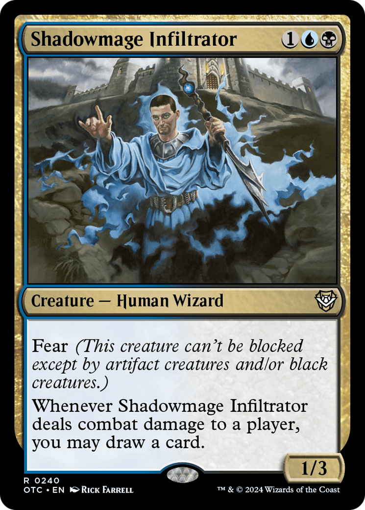 Shadowmage Infiltrator⁣ - Commander: Outlaws of Thunder Junction⁣ (Rare)⁣ [240]
