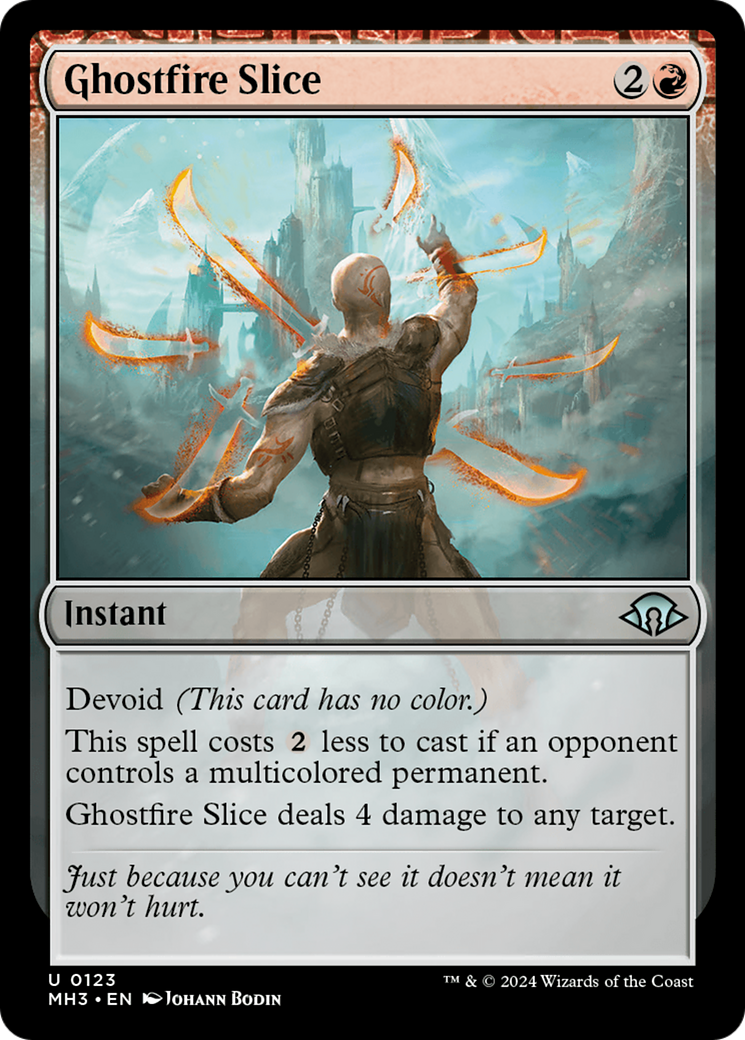 Ghostfire Slice⁣ - Modern Horizons 3⁣ (Uncommon)⁣ [123]