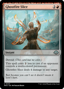 Ghostfire Slice⁣ - Modern Horizons 3⁣ (Uncommon)⁣ [123]