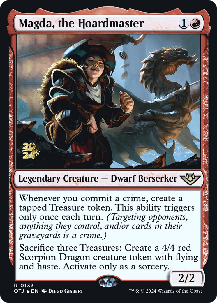 Magda, the Hoardmaster (PRE-133S) - Outlaws of Thunder Junction Promos Foil