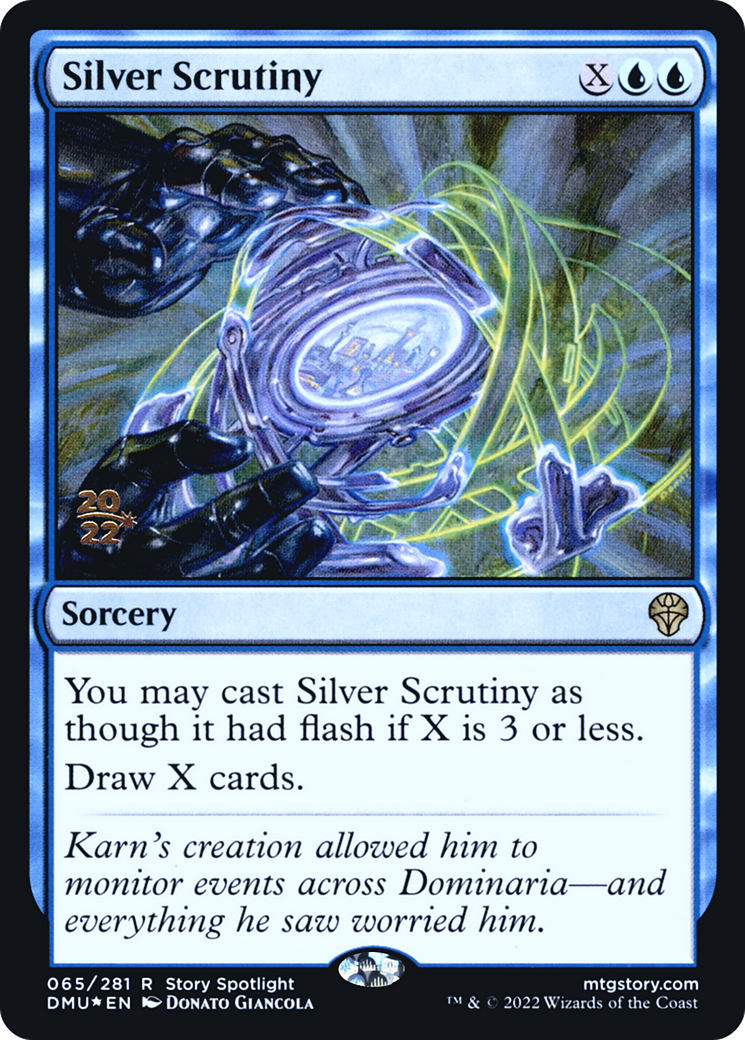 Silver Scrutiny (PRE-65S) - Dominaria United Promos Foil