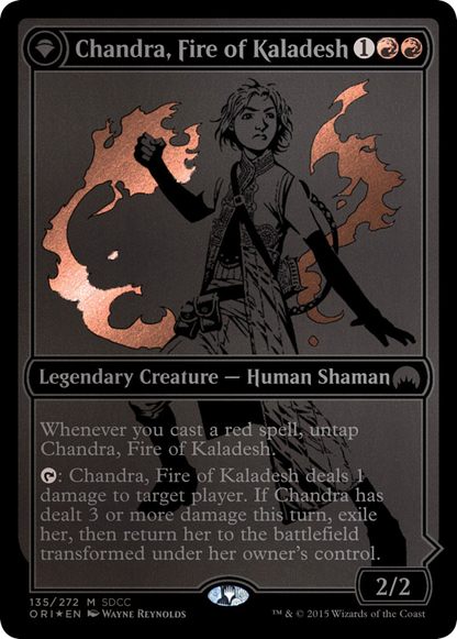 Chandra, Fire of Kaladesh (SDCC 2015 Exclusive) (MEDIA-135) - San Diego Comic-Con 2015: (originpwdfc) Foil