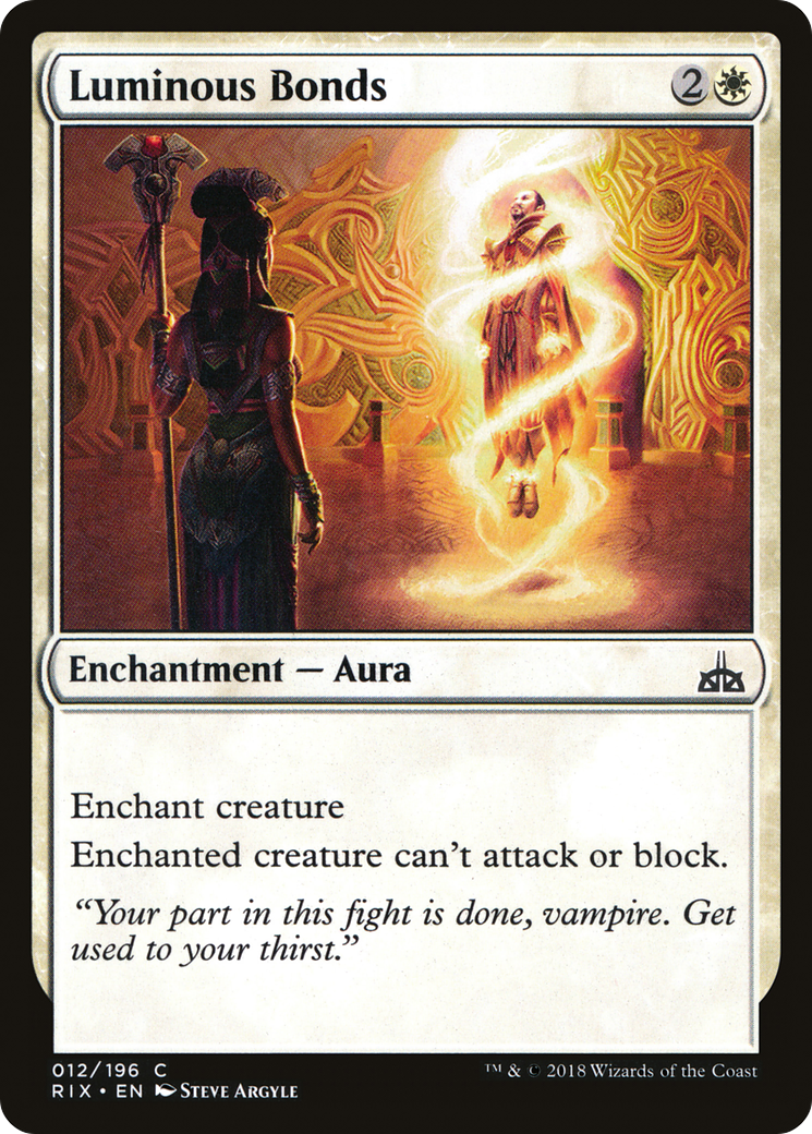 Luminous Bonds (RIX-012) - Rivals of Ixalan Foil