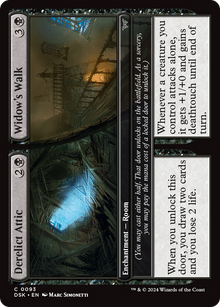 Derelict Attic // Widow's Walk⁣ - Duskmourn: House of Horror⁣ (Common)⁣ [93]