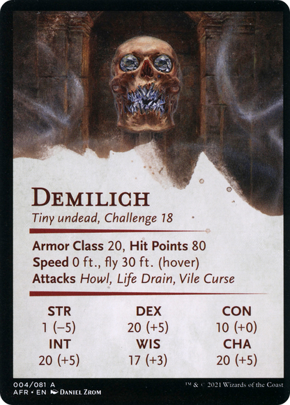 Demilich // Demilich (AAFR-004) - Adventures in the Forgotten Realms Art Series (Borderless)