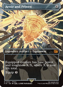 Aettir and Priwen (FIN-350) - FINAL FANTASY (Borderless) Foil