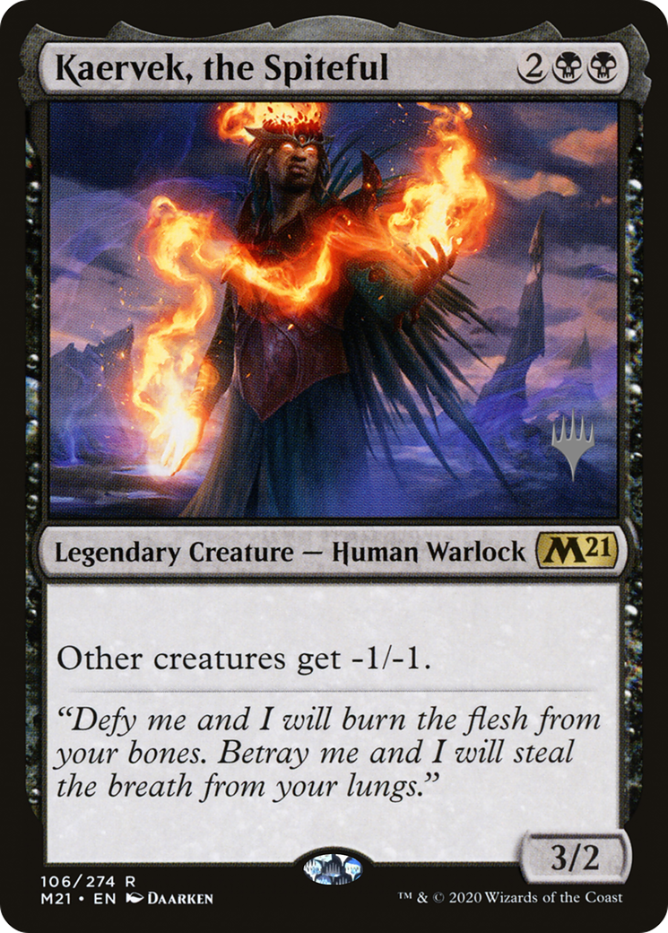 Kaervek, the Spiteful (PPM21-106) - Core Set 2021 Promos Foil