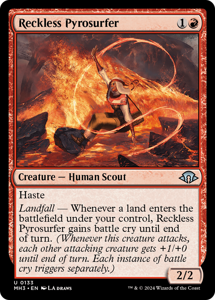 Reckless Pyrosurfer⁣ - Modern Horizons 3⁣ (Uncommon)⁣ [133]