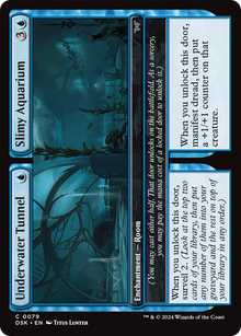 Underwater Tunnel // Slimy Aquarium⁣ - Duskmourn: House of Horror⁣ (Common)⁣ [79]