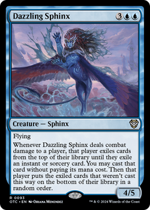 Dazzling Sphinx⁣ - Commander: Outlaws of Thunder Junction⁣ (Rare)⁣ [93]