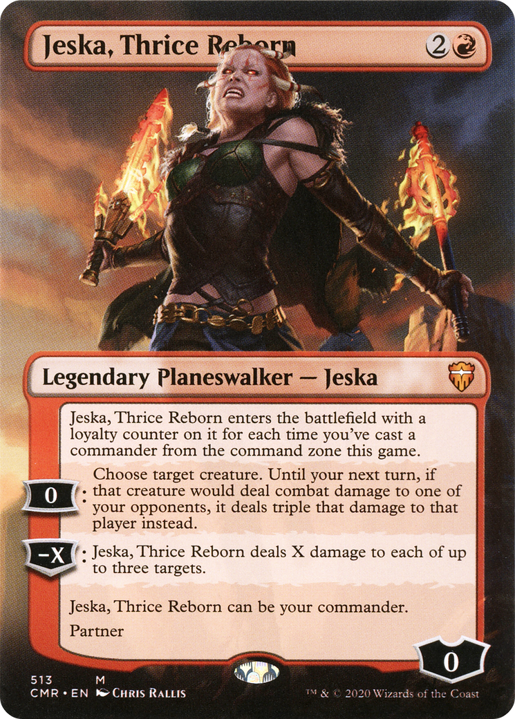 Jeska, Thrice Reborn (Borderless) (CMR-513) - Commander Legends (Borderless) Foil