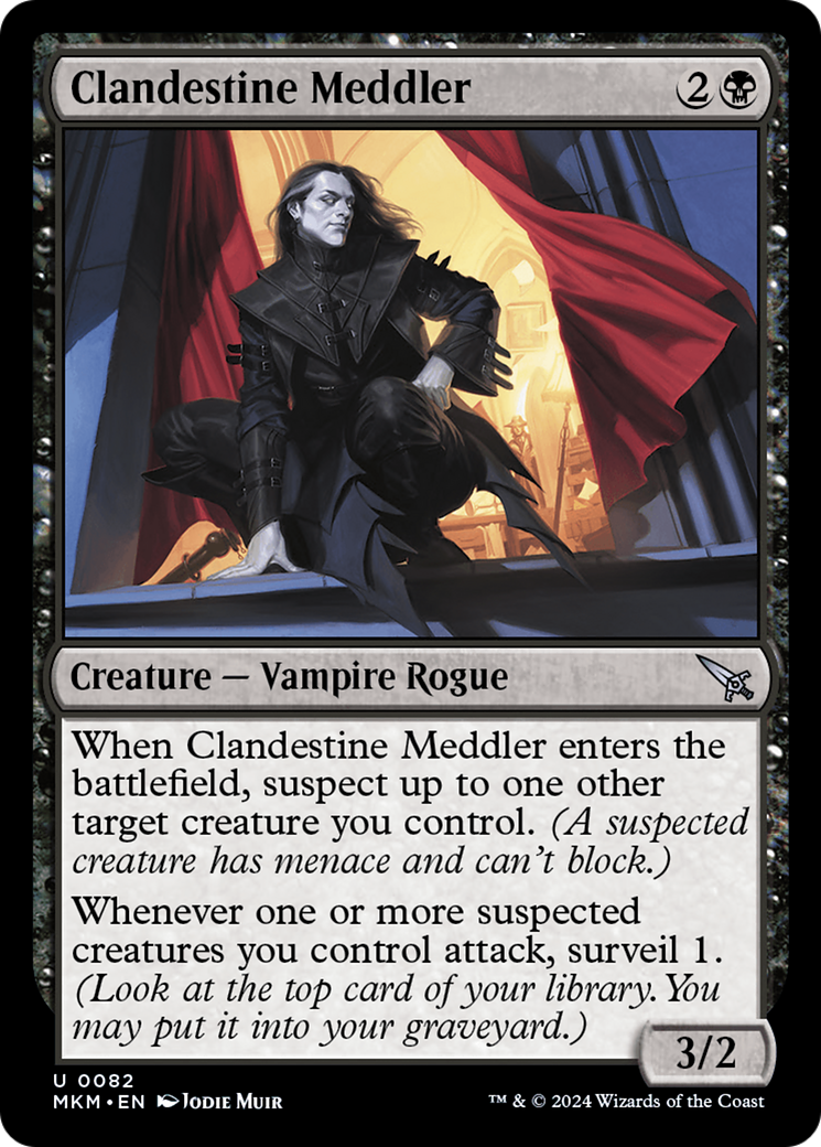 Clandestine Meddler (a) (MKM-082) - Murders at Karlov Manor Foil