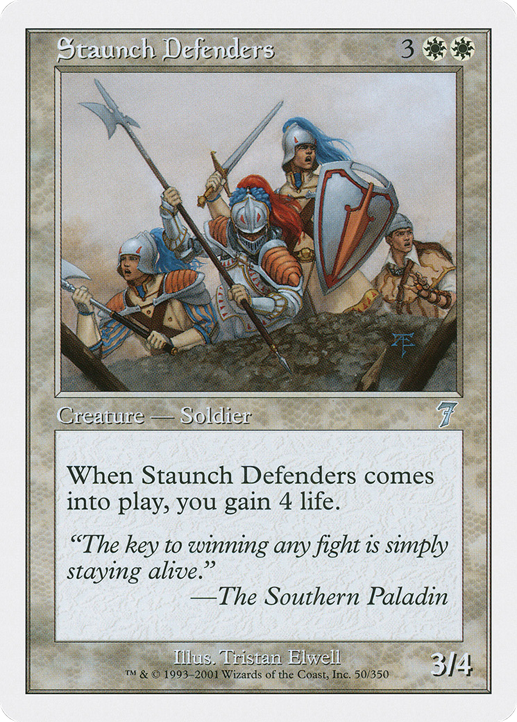 Staunch Defenders (7ED-050) - Seventh Edition