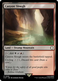Canyon Slough⁣ - Universes Beyond: Fallout⁣ (Rare)⁣ [256]