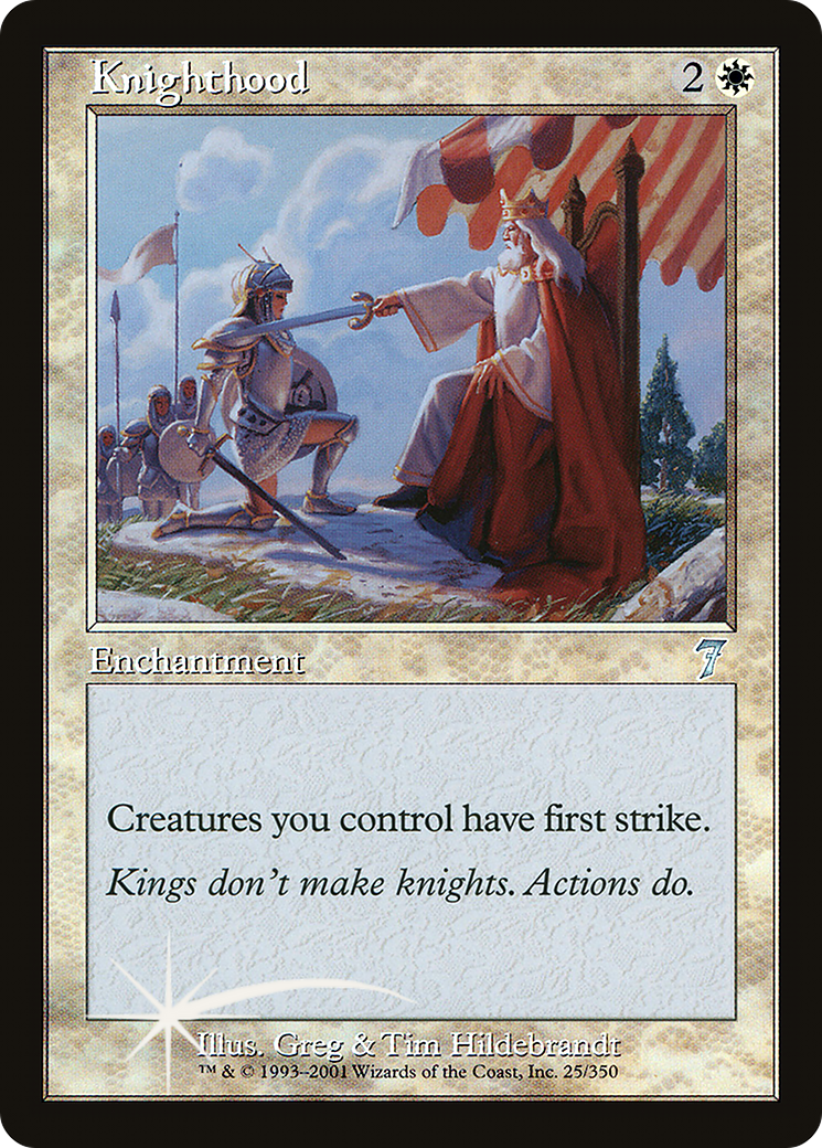 Knighthood (7ED-25★) - Seventh Edition Foil