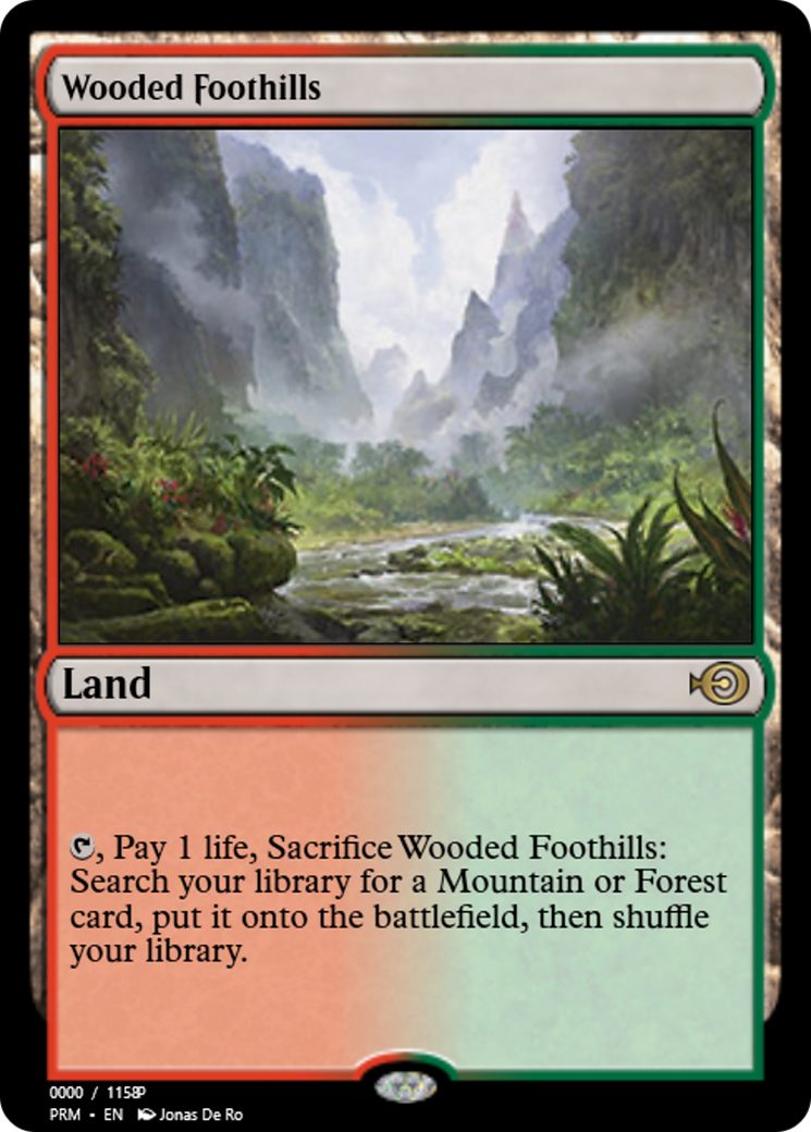 Wooded Foothills (PRM-72890) - Magic Online Promos Foil