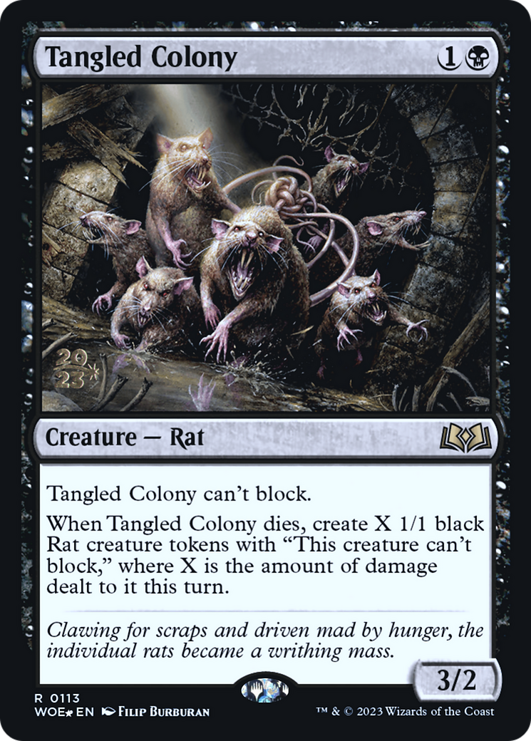 Tangled Colony (PRE-113S) - Wilds of Eldraine Promos Foil