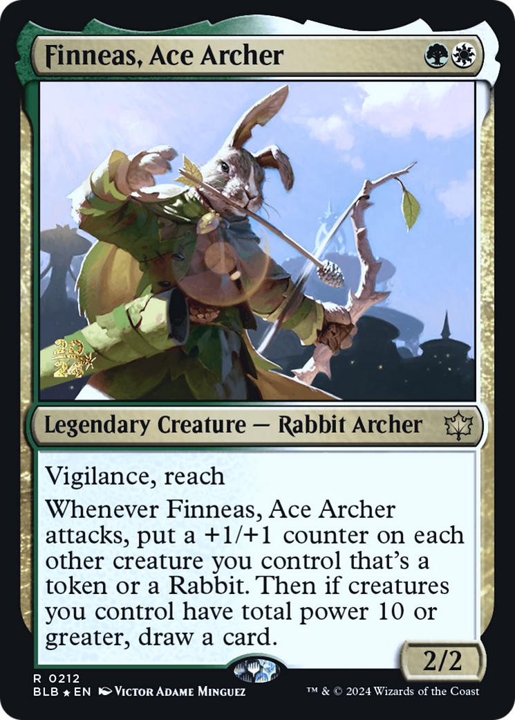 Finneas, Ace Archer (PRE-212) - Bloomburrow Promos Foil