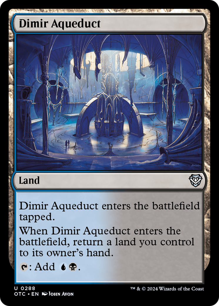 Dimir Aqueduct⁣ - Commander: Outlaws of Thunder Junction⁣ (Uncommon)⁣ [288]