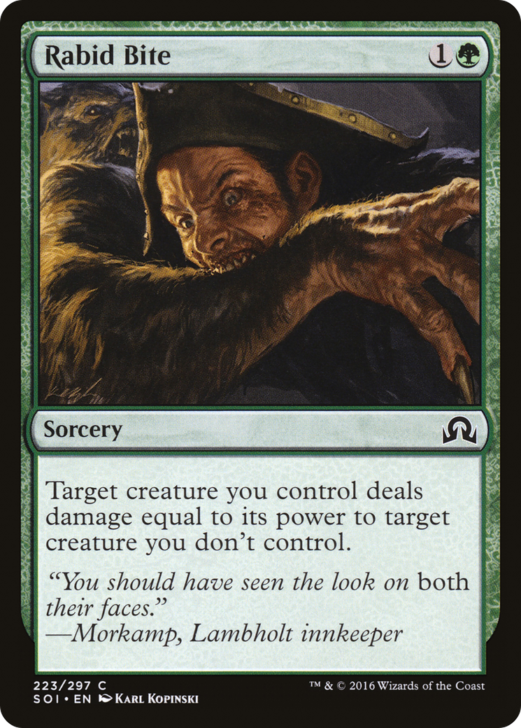 Rabid Bite (SOI-223) - Shadows over Innistrad Foil
