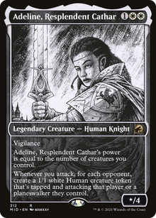 Adeline, Resplendent Cathar (Showcase) (MID-312) - Innistrad: Midnight Hunt: (Showcase)