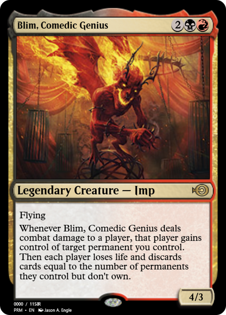 Blim, Comedic Genius (PRM-86276) - Magic Online Promos Foil