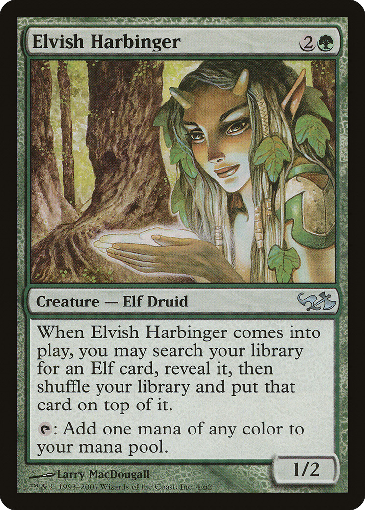 Elvish Harbinger (EVG-004) - Duel Decks: Elves vs. Goblins
