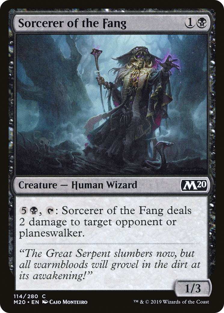 Sorcerer of the Fang⁣ - Core 2020⁣ (Common)⁣ [114]
