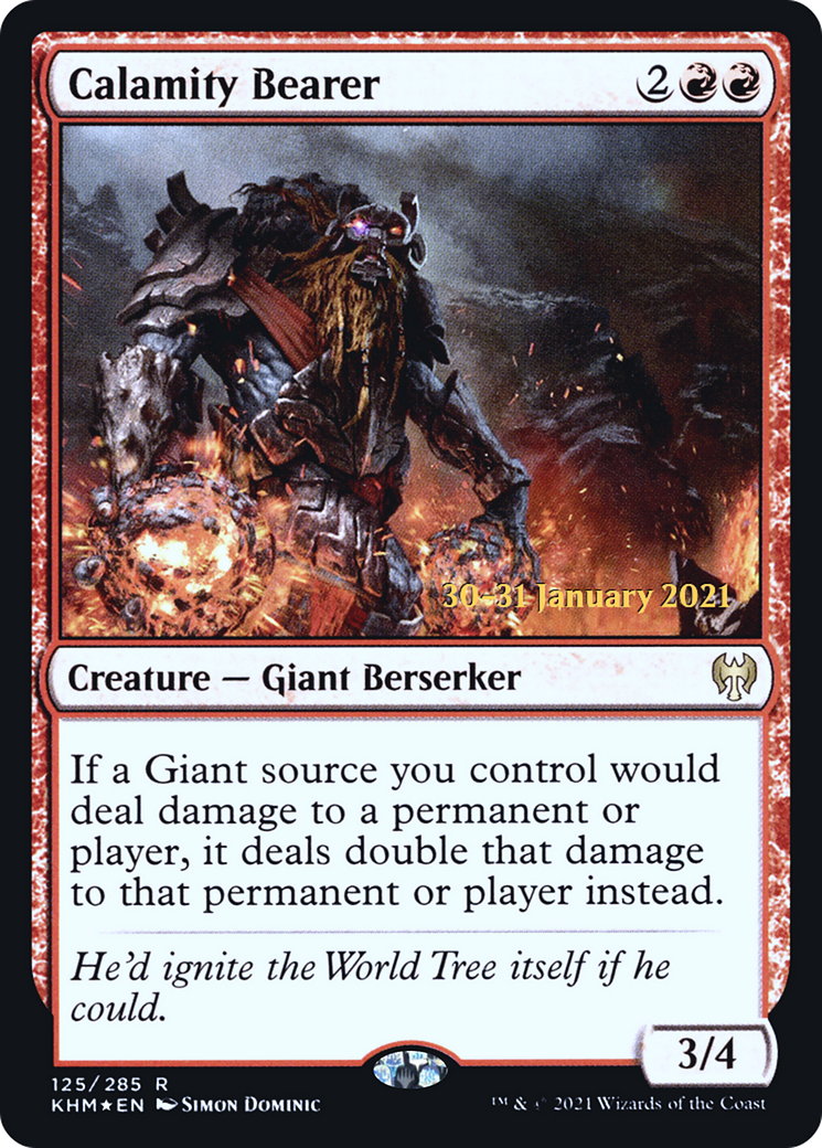 Calamity Bearer (PRE-125S) - Kaldheim Promos Foil