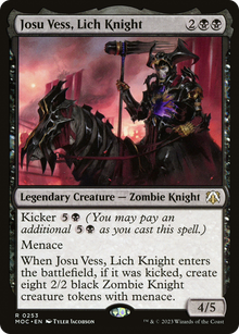 Josu Vess, Lich Knight⁣ - Commander: March of the Machine⁣ (Rare)⁣ [253]