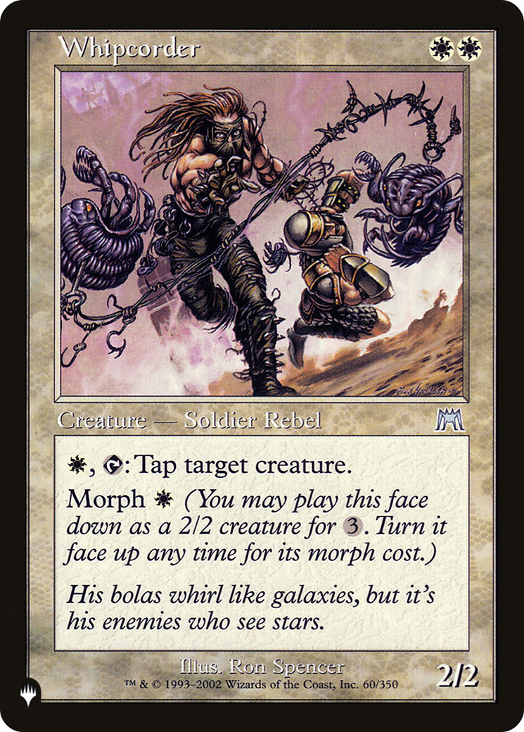 Whipcorder (LIST-ONS-60) - The List