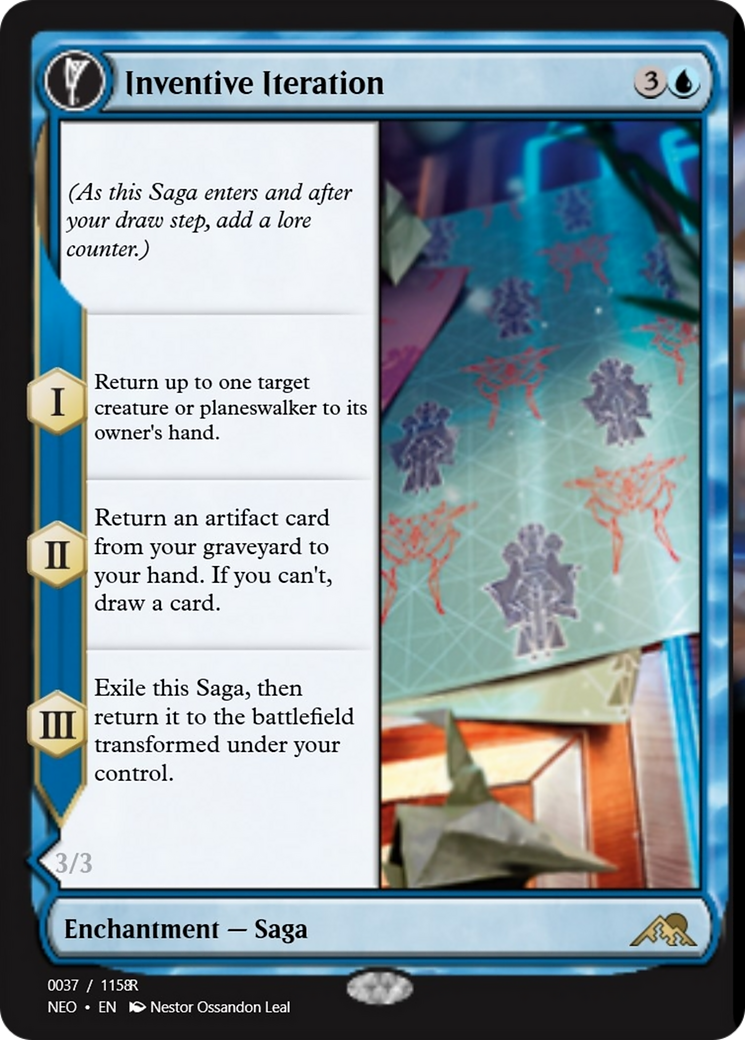 Inventive Iteration // Living Breakthrough (PRM-97937) - Magic Online Promos: (enchantment)
