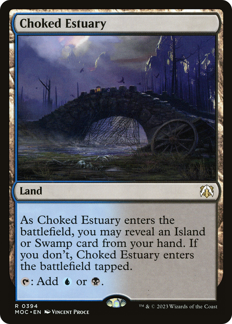 Choked Estuary⁣ - Commander: March of the Machine⁣ (Rare)⁣ [394]