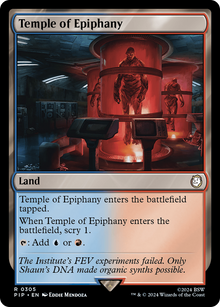 Temple of Epiphany⁣ - Universes Beyond: Fallout⁣ (Rare)⁣ [305]