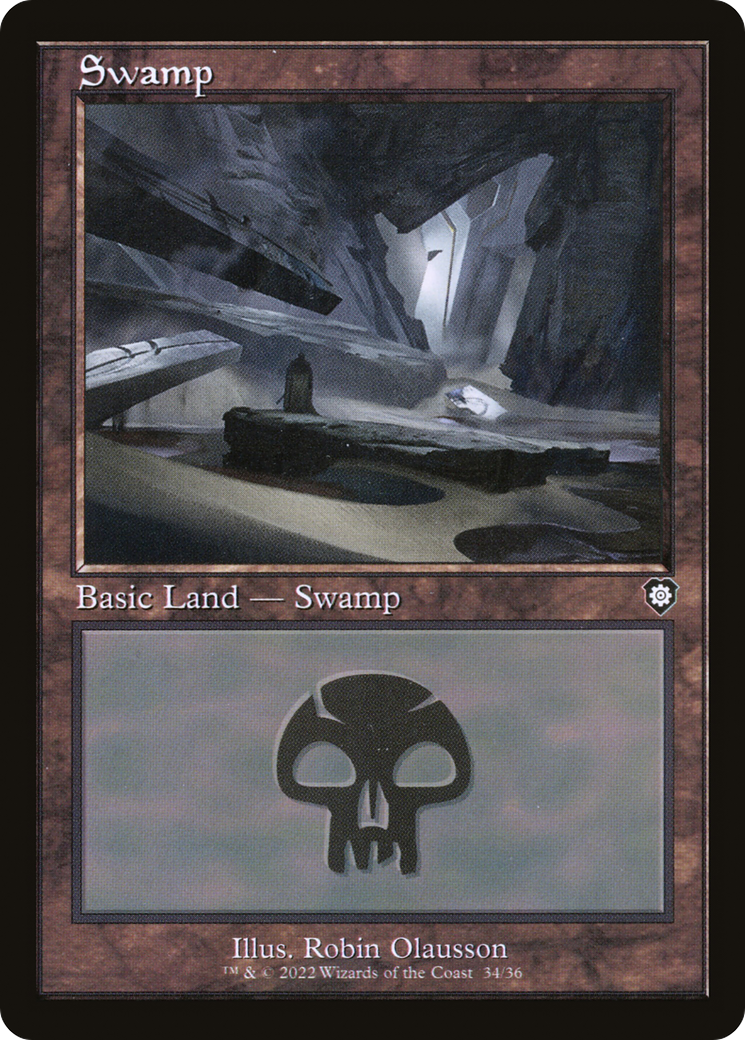 Swamp (V.2)⁣ - Commander: The Brothers' War⁣ (Land)⁣ [34]