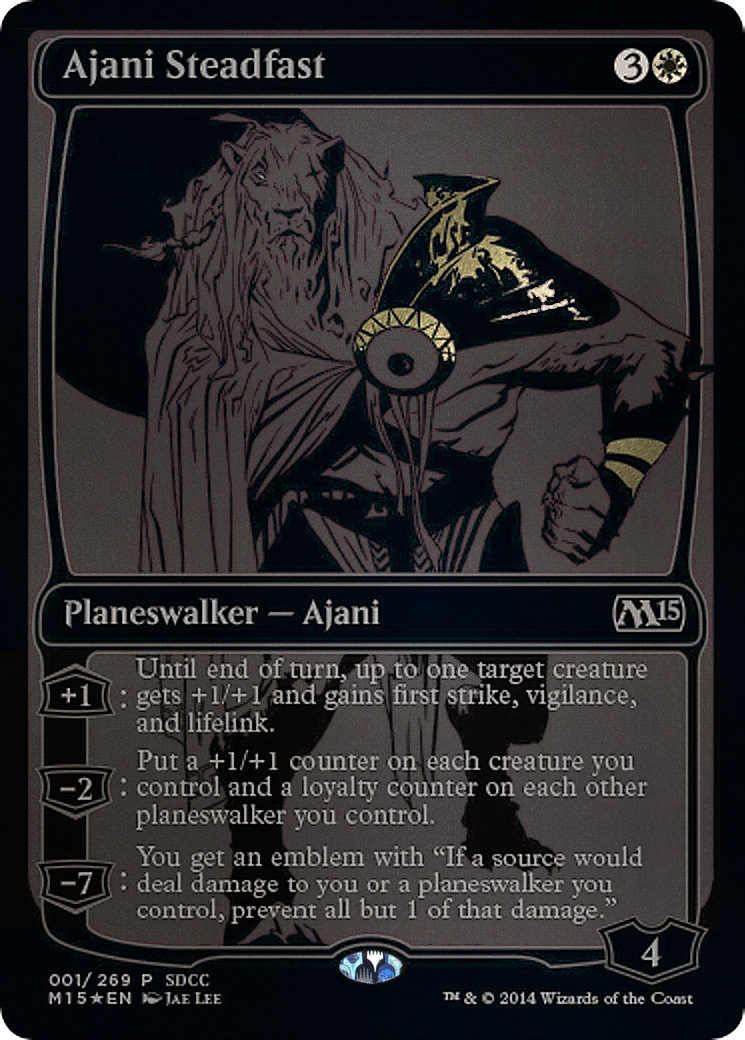 Ajani Steadfast (SDCC 2014 Exclusive) (MEDIA-001) - San Diego Comic-Con 2014 Foil