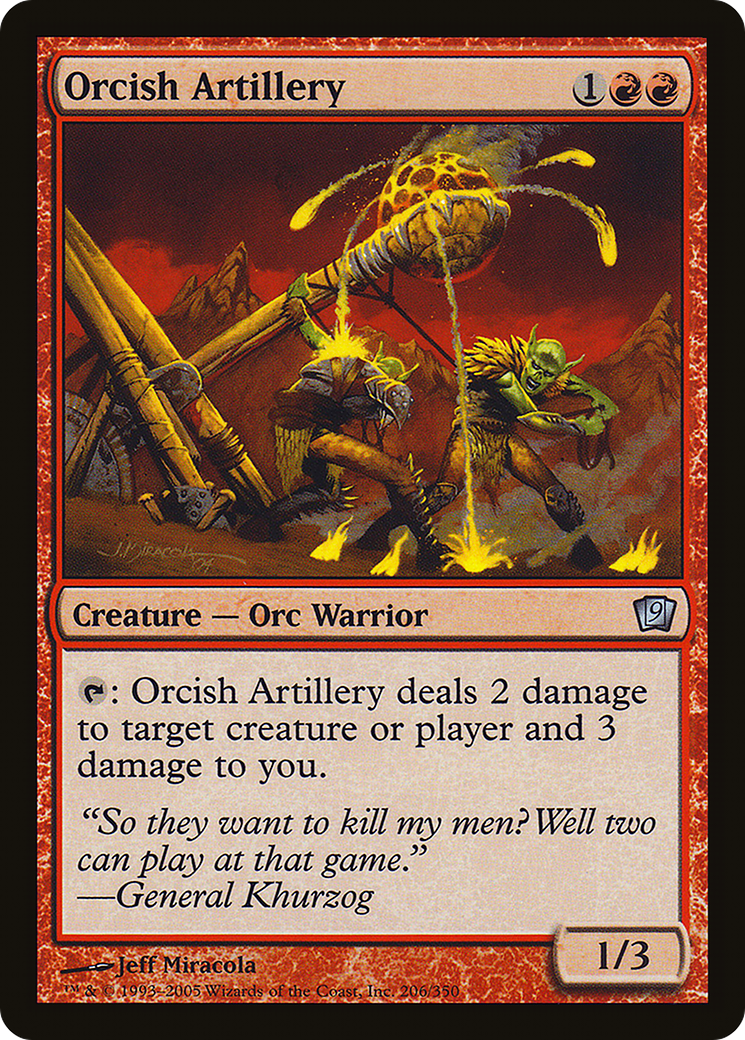Orcish Artillery (9ED-206★) - Ninth Edition Foil