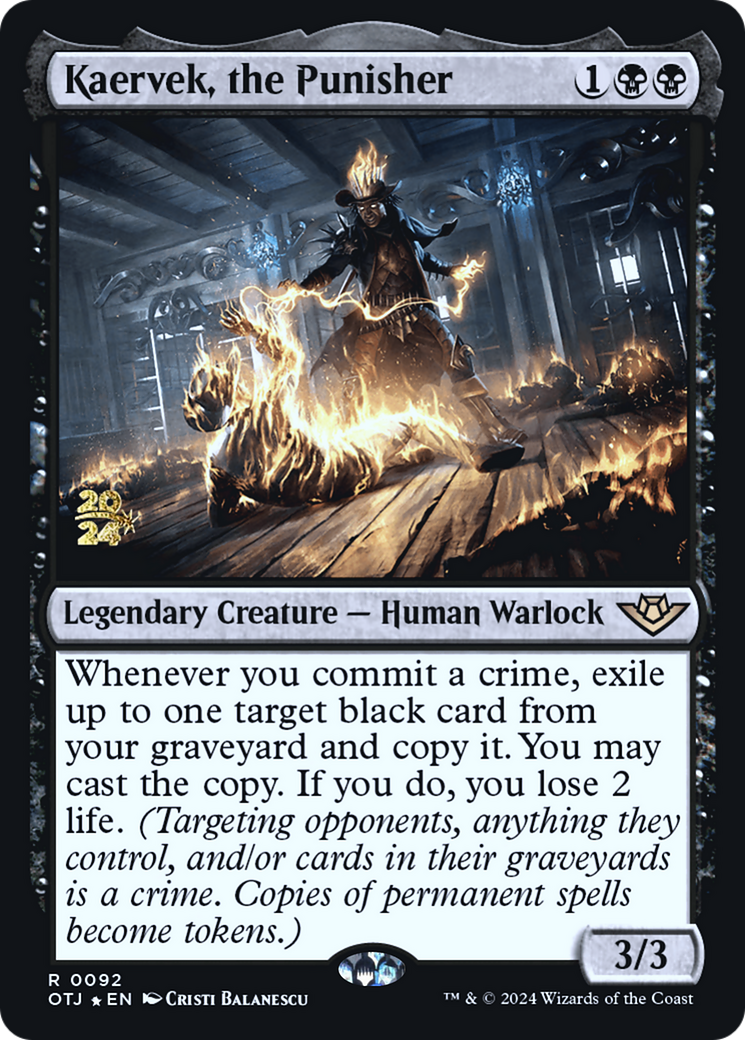 Kaervek, the Punisher (PRE-92S) - Outlaws of Thunder Junction Promos Foil