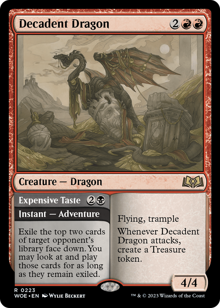 Decadent Dragon (WOE-223) - Wilds of Eldraine Foil