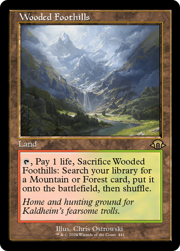 Wooded Foothills (V.2)⁣ - Modern Horizons 3: Extras⁣ (Rare)⁣ [441]
