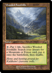 Wooded Foothills (V.2)⁣ - Modern Horizons 3: Extras⁣ (Rare)⁣ [441]